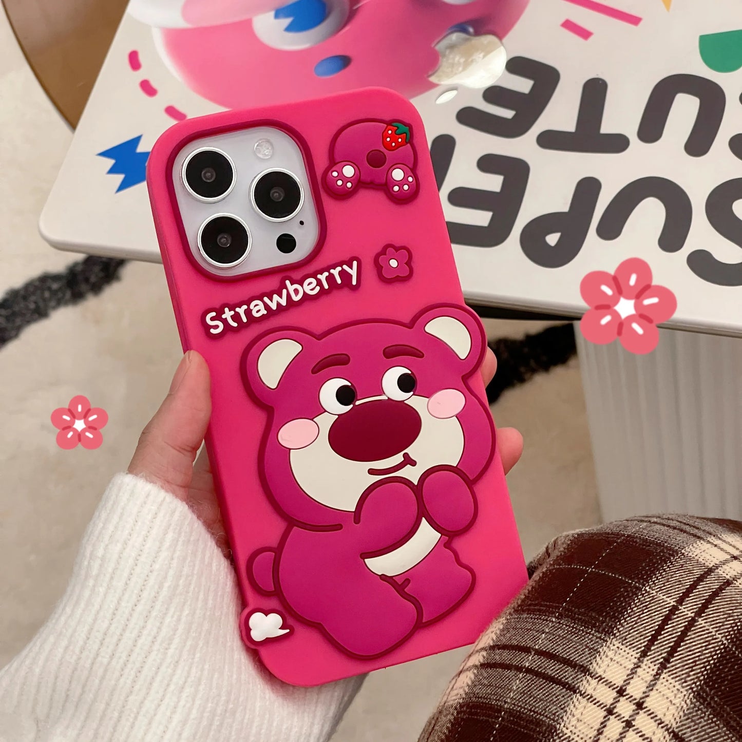 Cartoon Strawberry Melody Kuromi Lotso Phone Case