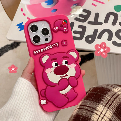 Cartoon Strawberry Melody Kuromi Lotso Phone Case