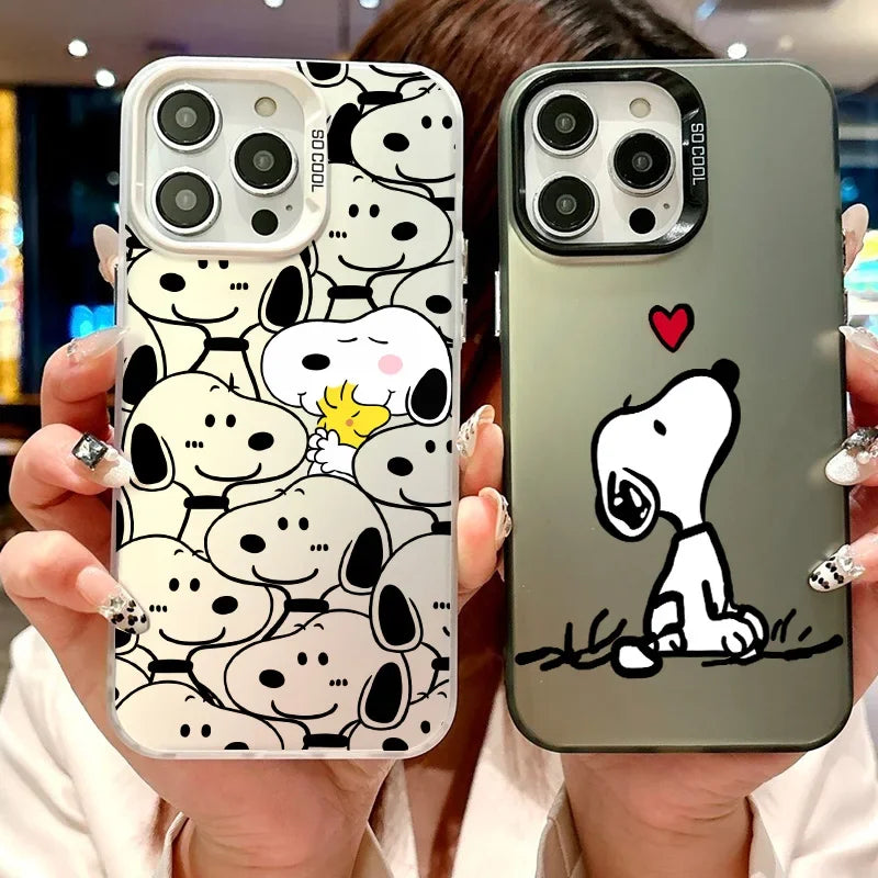 Lovely Snoopy Cartoon Case For iPhone