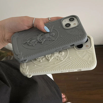 New Fashion Classical Art Angel Statue Silicone Phone Case