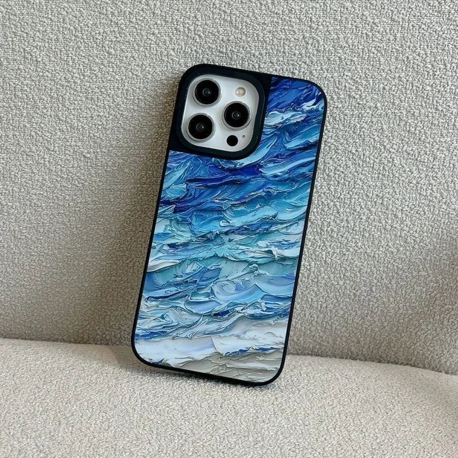 Ocean Oil Painting Mirror Phone Case