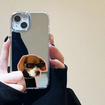 Cute Cat Soft Mirror Phone Case