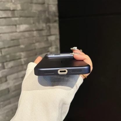 Ultra Thin Metallic Paint Magnetic Case For iPhone