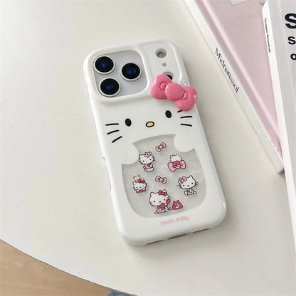 Korean Cute 3D Hellokitty Phone Case For iPhone