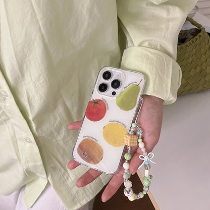 Summer Fruit Lemon Kiwi Pear Tomato Bracelet Phone Case