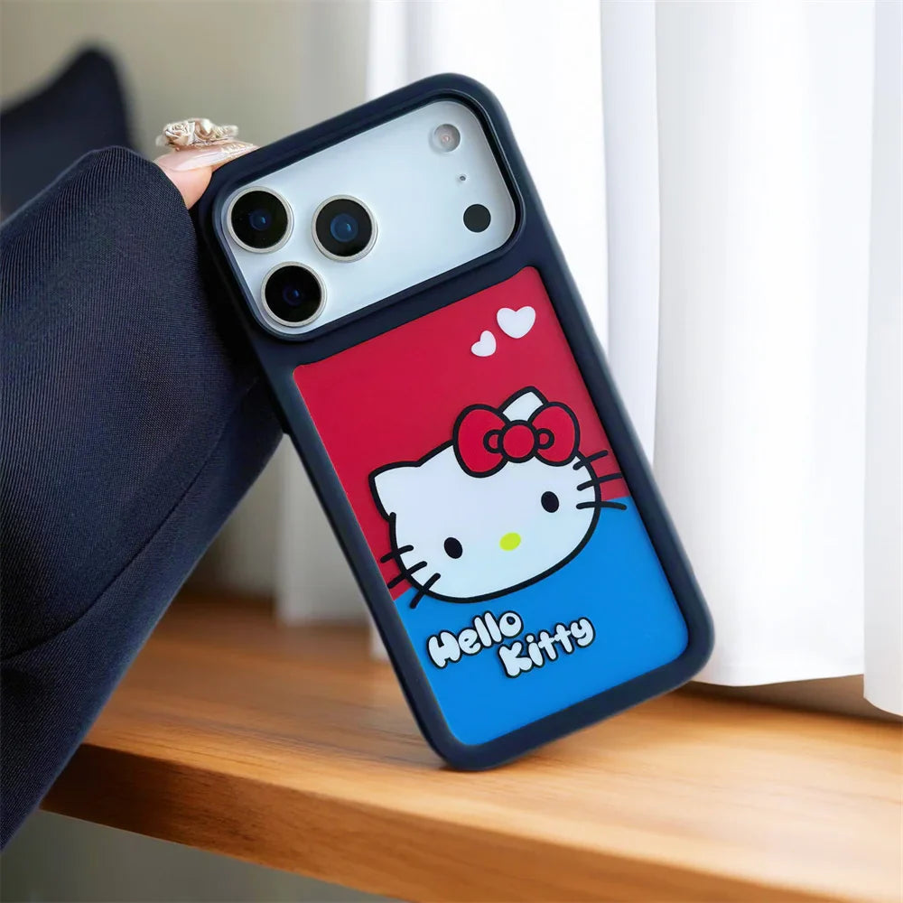 Cute Cartoon Hello Kitty Pink Phone Case For iPhone