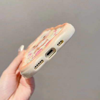 Cute Rubber Elk Ear Fairydust Eye Cartoon Phone Case