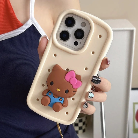 Cave Shell Three-Dimensional Kitty Applicable To Phone Cover For iPhone