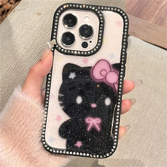 Luxury Diamond Bling Glitter Cartoon Hello Kitty Phone Case