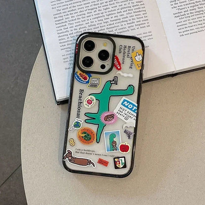 Cartoon Dinosaur 2.5 Acrylic Phone Case