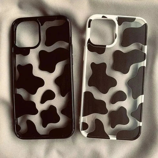 Cute Cow Print Silicone Phone Case