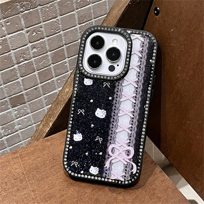 Black Lace Pattern Phone Case