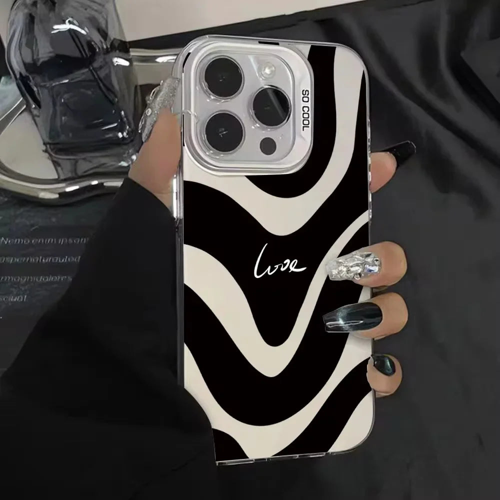 Black Polka Dot Pattern Phone Case