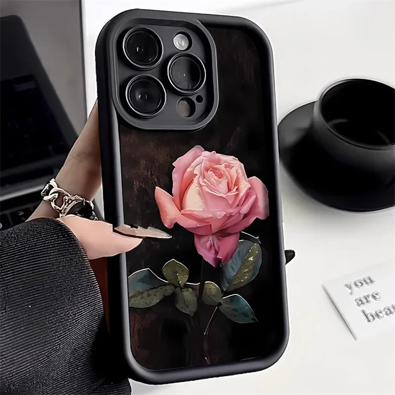 Aesthetic Rose Flower Phone Case