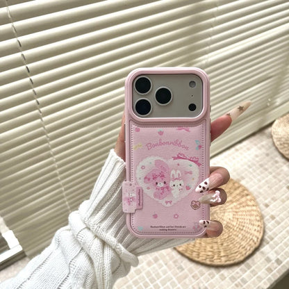 Cute Cartoon Strawberry Bow Rabbit Phone Case For iPhone
