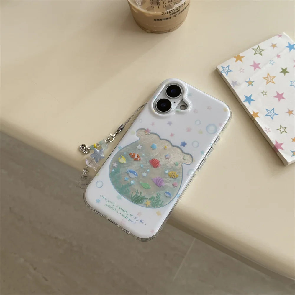 Cute Stars Fish Phone Case