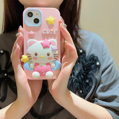 Hello Kitty Cartoon Silicone Phone Case