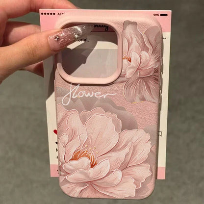 Korean Floral Flowers Phone Case For IPhone