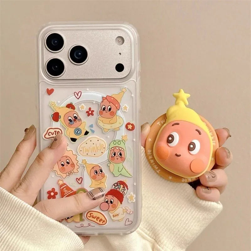 New 3D Twinkle Star Magnetic Phone Case For iPhone