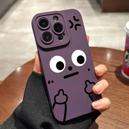 Cartoon Funny Middle Finger Phone Case