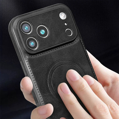 For Magsafe Magnetic Leather Phone Case For iPhone