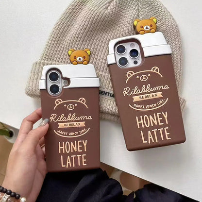 Rilakkuma So Cute 3D Cartoon Phone Case For iPhone