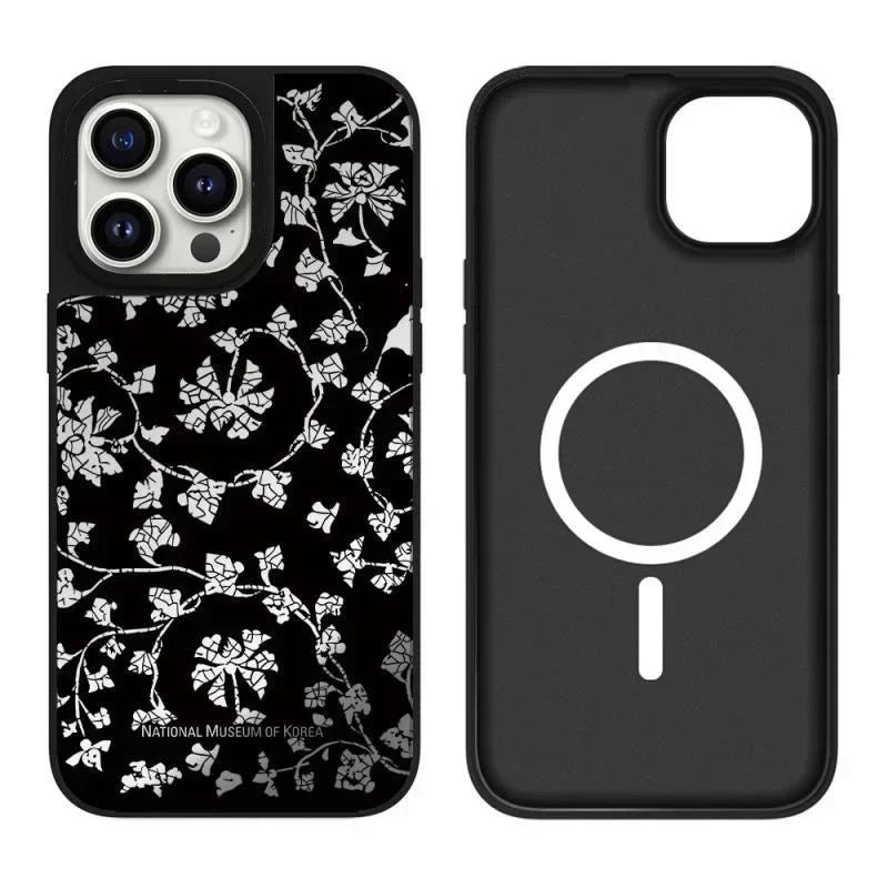 Museum Flower Mirror Surface MagSafe Phone Case