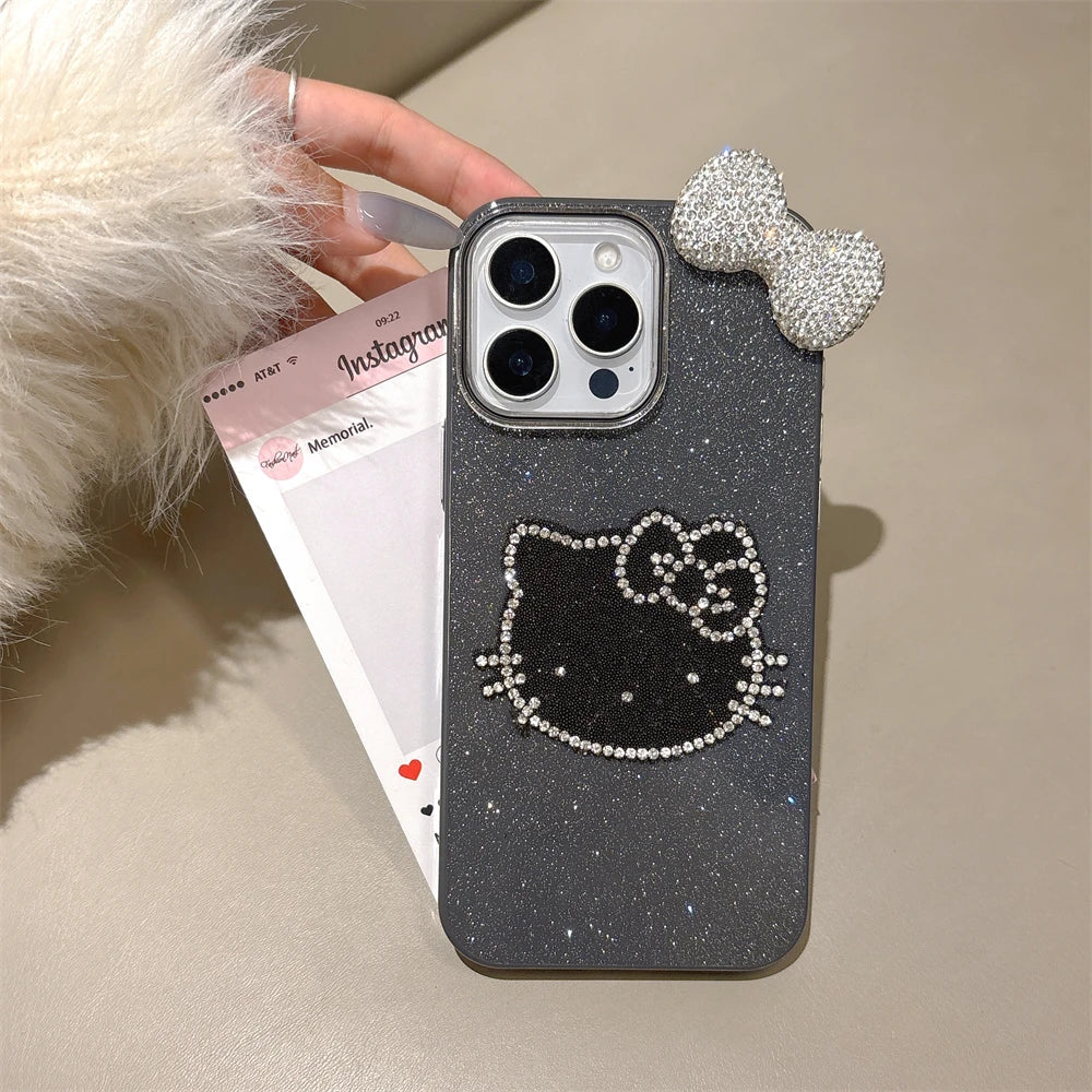 Candy Glitter Cute Diamond Hello Kitty Phone Case