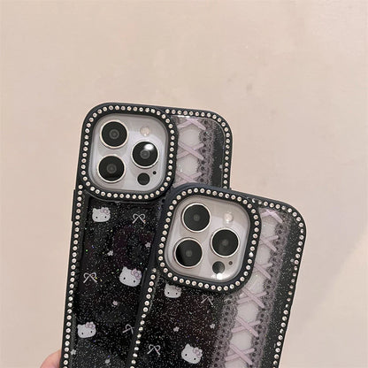 Black Lace Pattern Phone Case