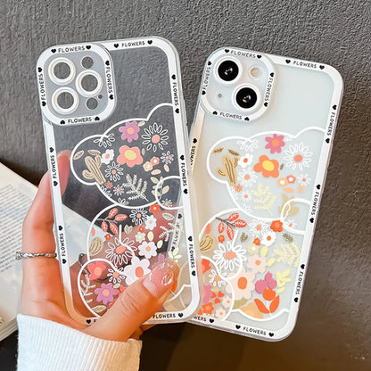 Daisy Flowers Love Heart Cover Coque Phone Case
