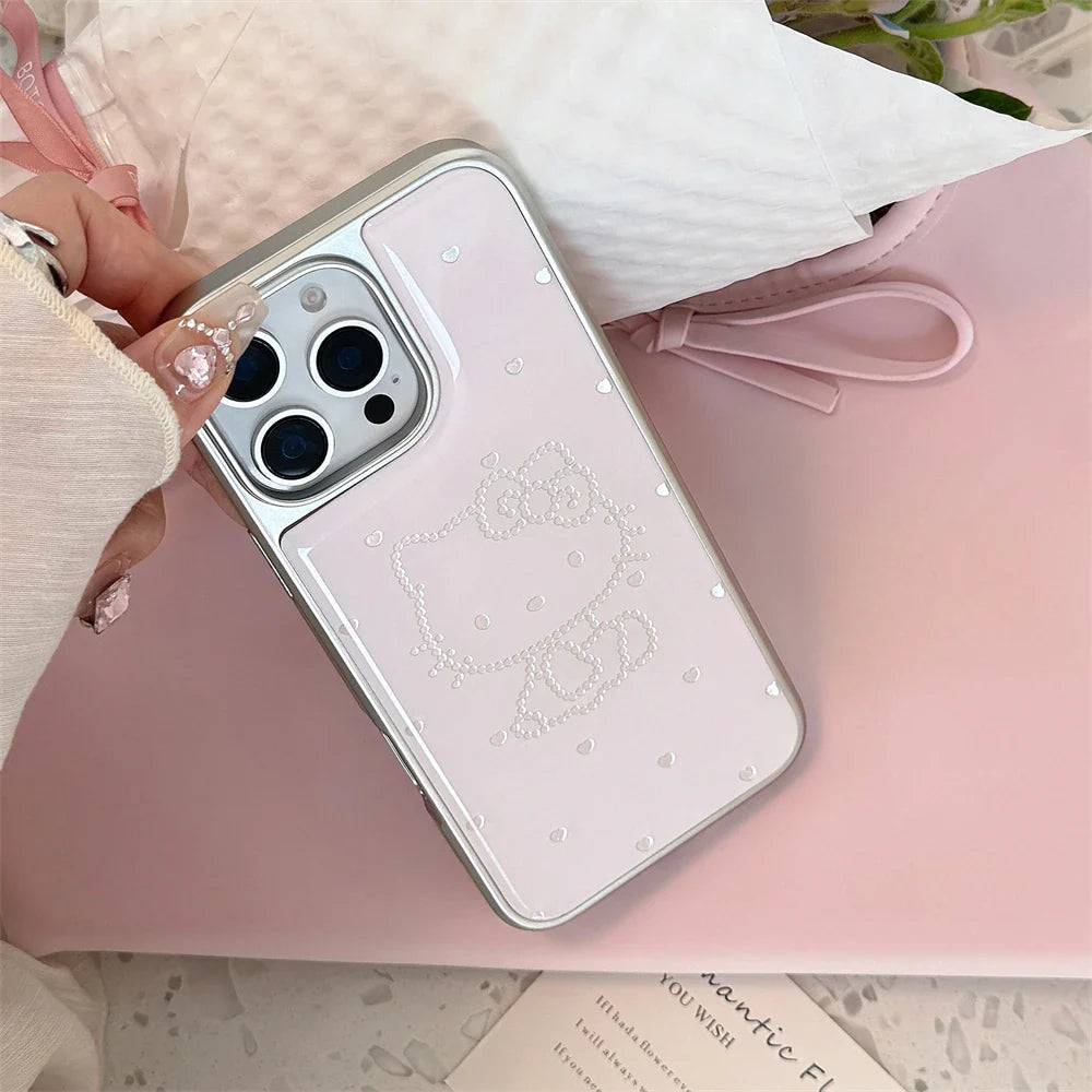 Luxury Plating Candy Cute Hello Kitty Phone Case