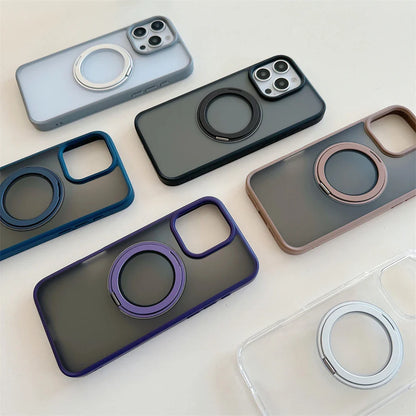 Luxury Magnetic Stand Matte For Magsafe Phone Case