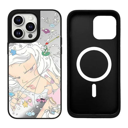 MagSafe Mirror Surface Anime Girl Case Phone Case