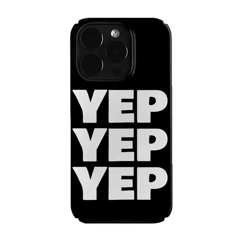 Luxury Personalized Art Black And White Letters Phone Case