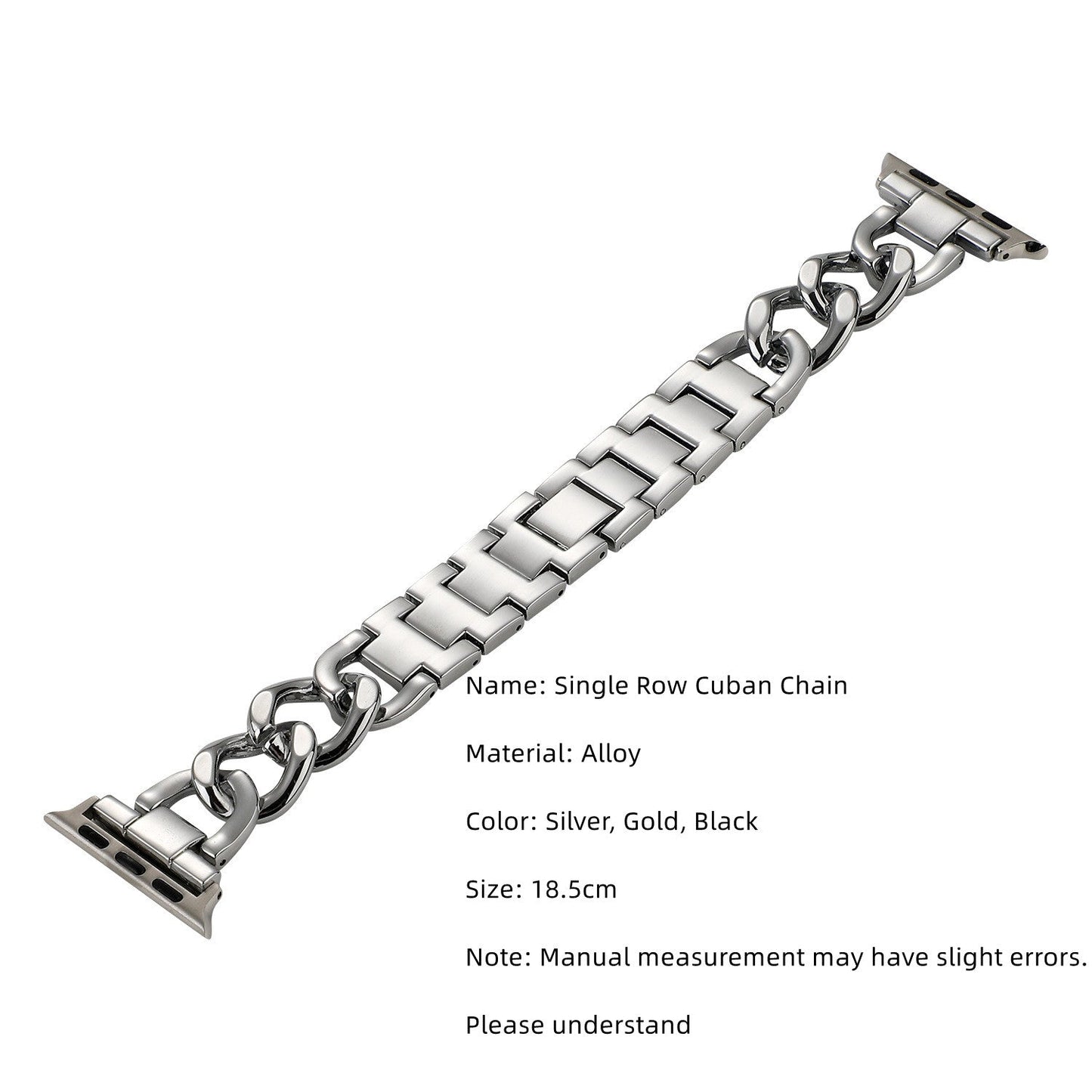 Chic Tweed Metal Premium Watch Strap for Apple Watch Series 9 8 7 6 5 4 3 2 1 SE Ultra 38mm 40mm 41mm  42mm 44mm 45mm 49mm