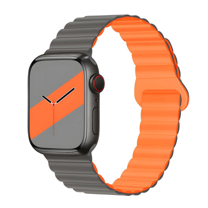 Silicone Magnetic Snap-ring Buckle Watch Strap