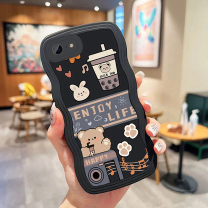 Cute Cartoon Rabbit Bear Phone Case