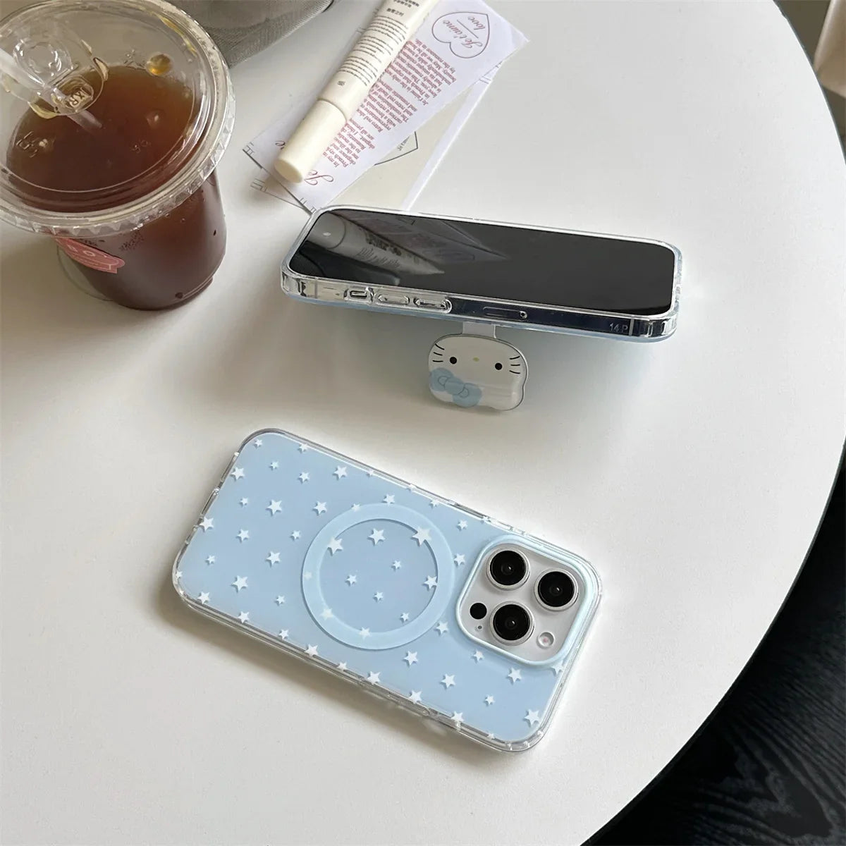 Korean Cute Star Magnetic Phone Case For iPhone