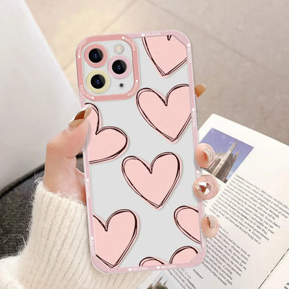 Daisy Flowers Love Heart Cover Coque Phone Case