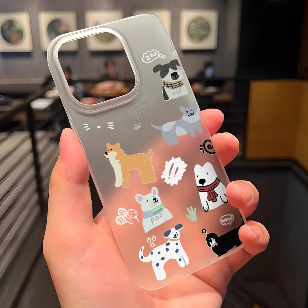 Cartoon Cute Puppy Phone Case For iPhone