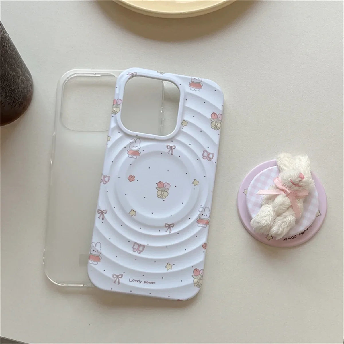 Fashion Water Ripple Texture Magnetic Phone Case For iPhone