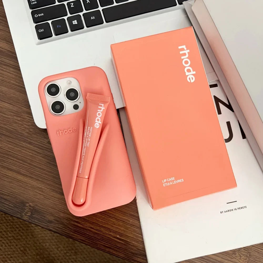 Rhode Phone Case Lip Case Rhode Soft Silicone Phone Case With Box