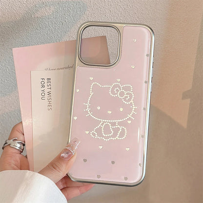 Luxury Plating Candy Cute Hello Kitty Phone Case