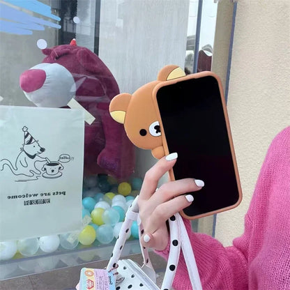 Kawaii Probe Rilakkuma Bear Phone Case