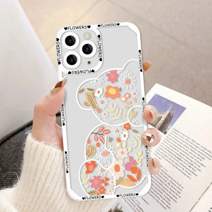 Daisy Flowers Love Heart Cover Coque Phone Case