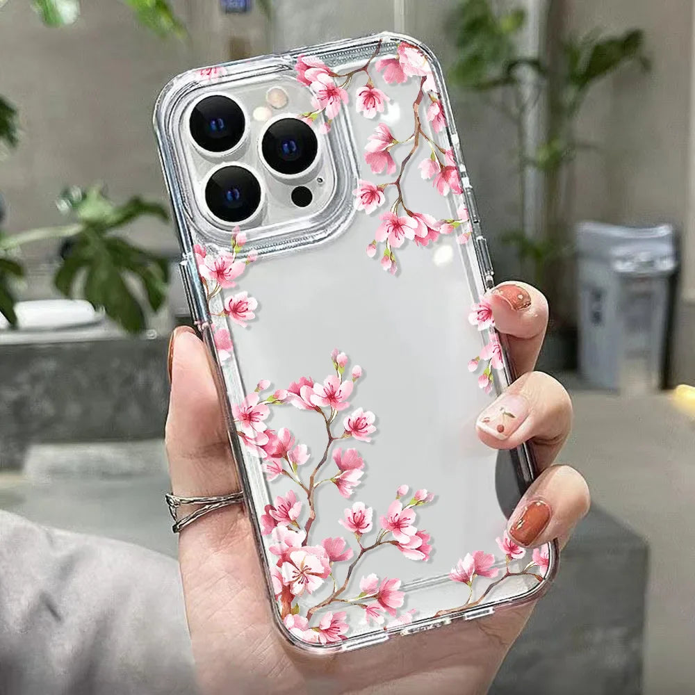Flower Soft Clear Phone Case