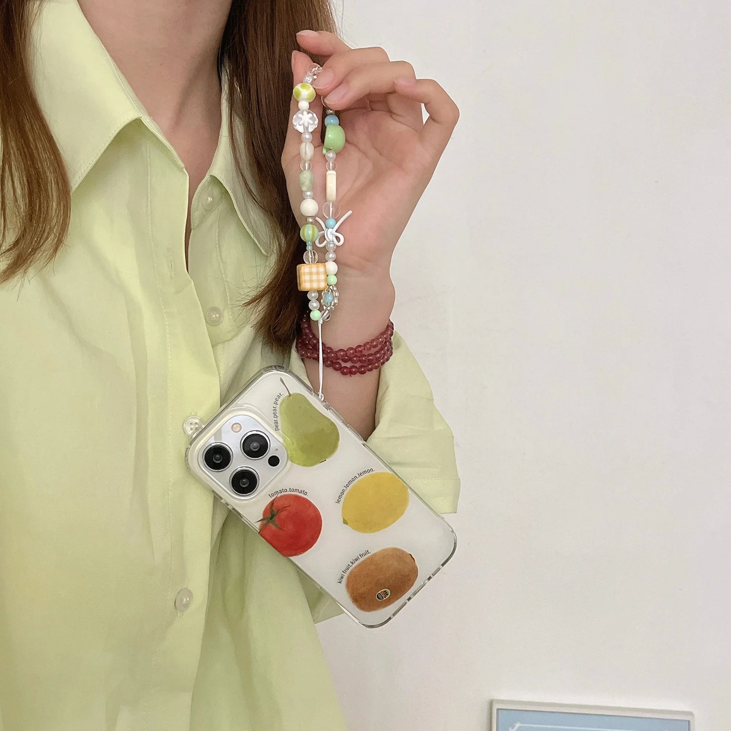 Summer Fruit Lemon Kiwi Pear Tomato Bracelet Phone Case