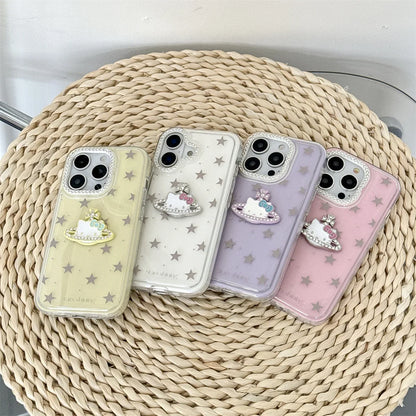 Cute Cartoon And Fashionable HelloKitty Stars Phone Case For iPhone