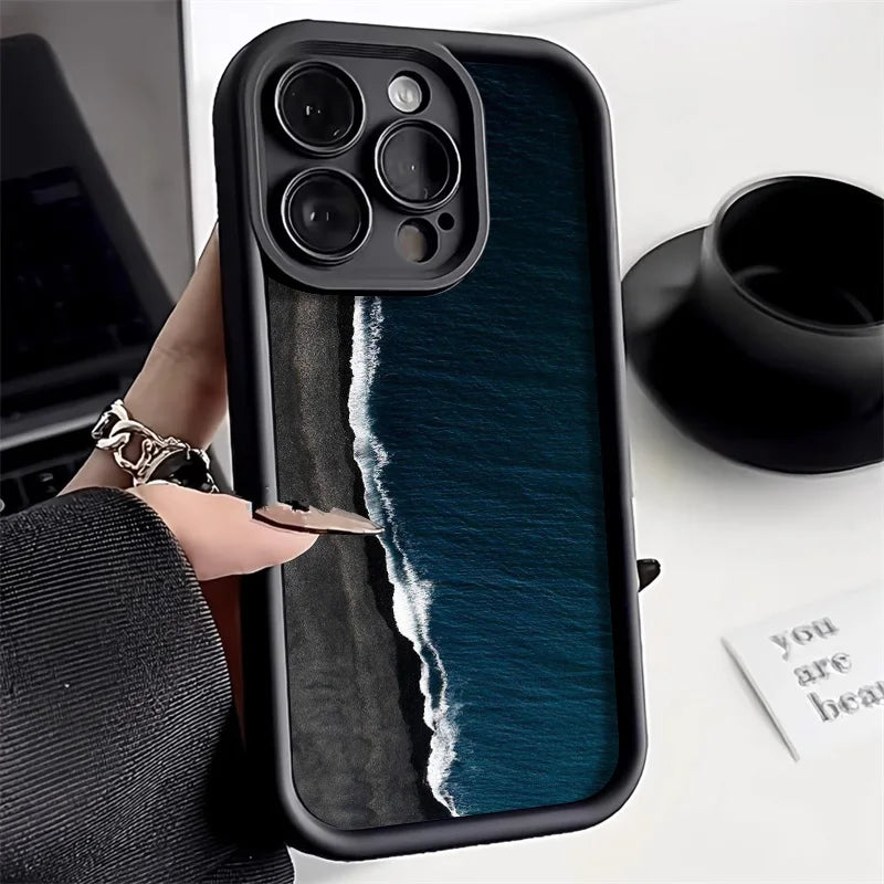 Sea Wave Soft Silicone Phone Case