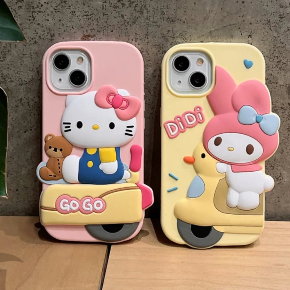 Hello Kitty Melody Soft Silicone Cute Girls Gift Back Cover Phone Case